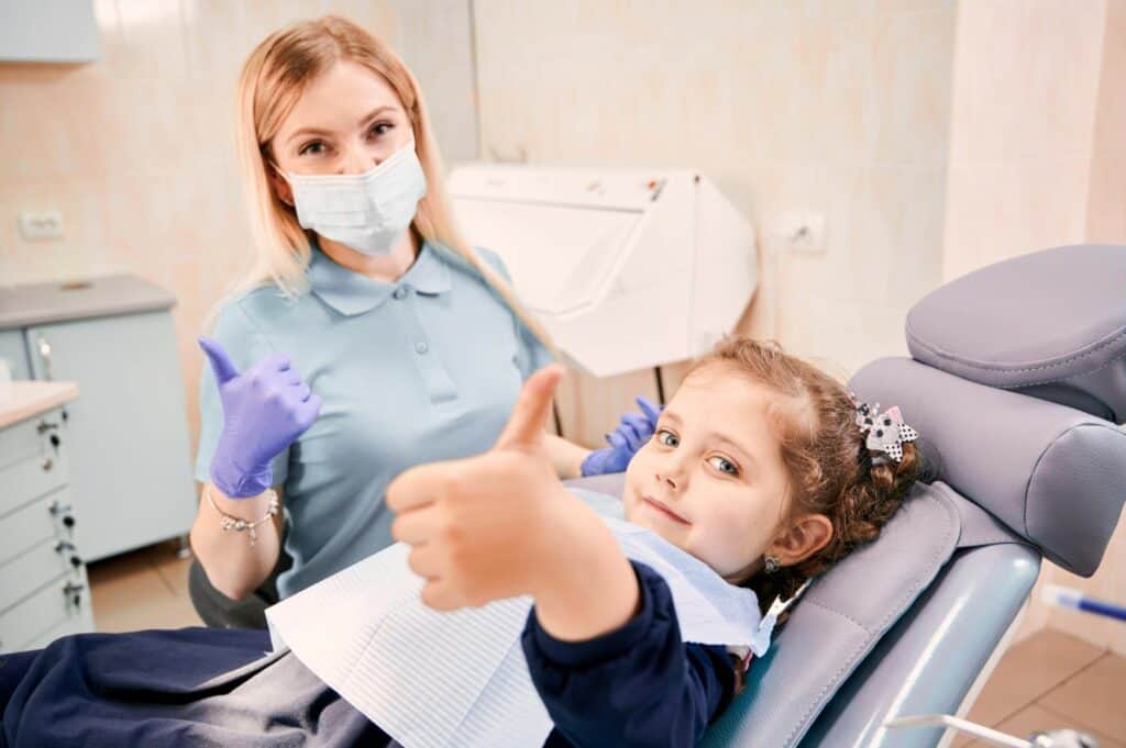 Dentist with Kid Patient